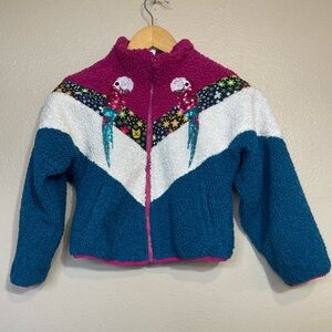 Disney Encanto Colorful Sherpa Jacket Girls 7/8